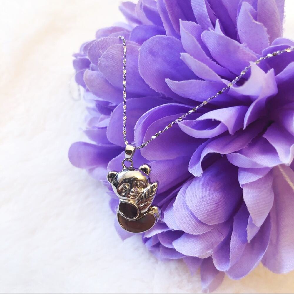 Sterling Silver Adorable Panda Necklace - Picture 8 of 8